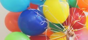 Balloons celebrating cannabis lifestyle