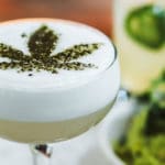 Cannabis leaf drink