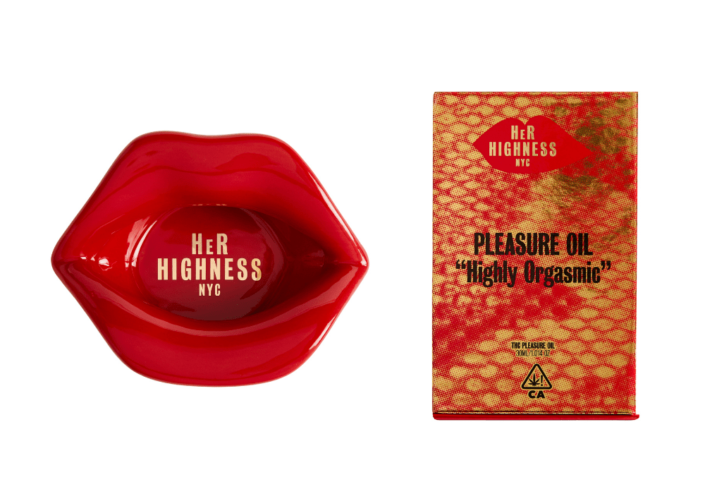 Her Highness ashtray and Pleasure Oil