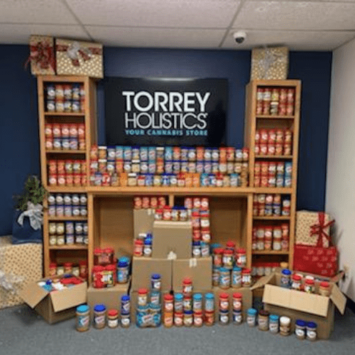 Torrey Holistics Peanut Butter Drive donations