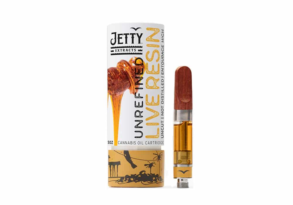 Jetty Unrefined Live Resin vape cartridge