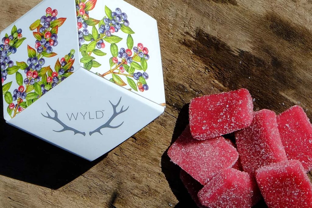WYLD huckleberry gummies
