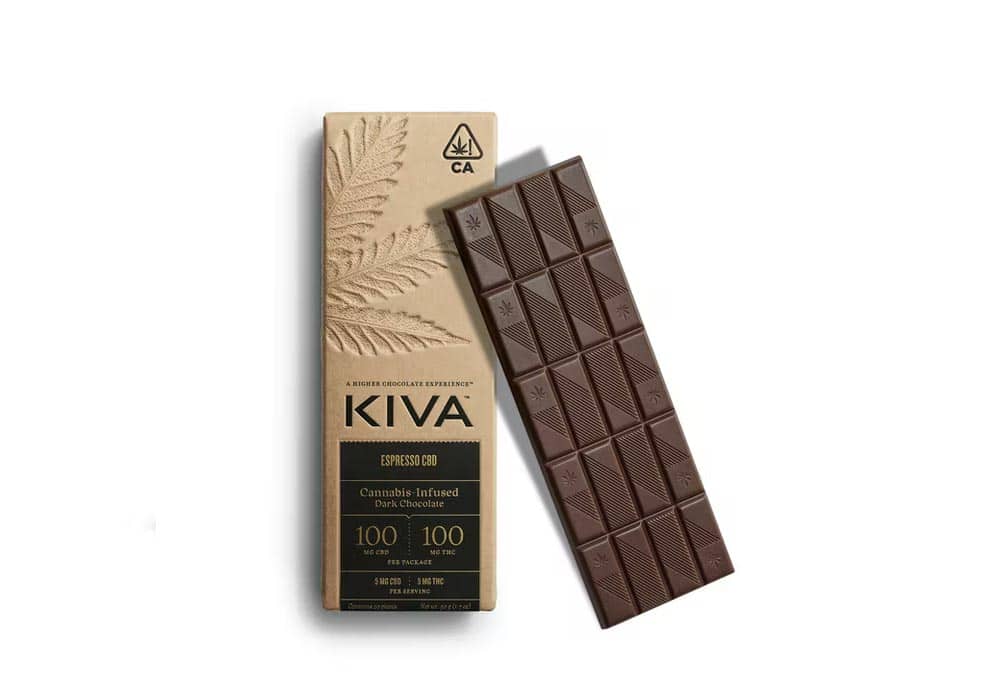 Kiva Espresso Chocolate Cannabis Edible