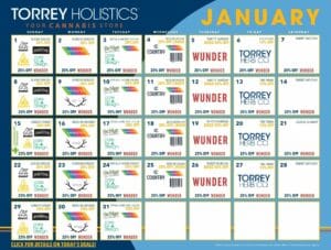 January Promo Event Calendar