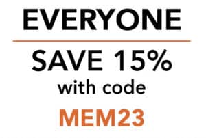 Everyone Save 15%